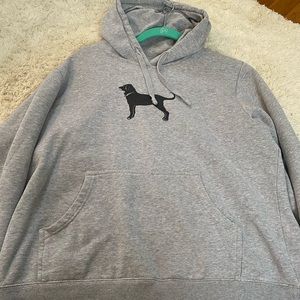 grey the black dog hoodie